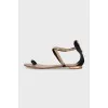Sandals with crystals