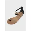 Sandals with crystals