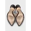 Two-tone patent-toe shoes