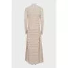 Knitted maxi dress with long sleeves