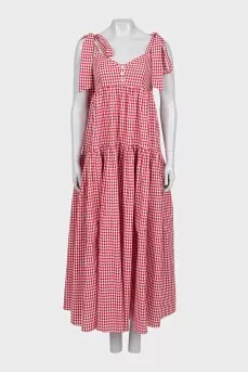 Red checkered sundress