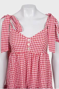 Red checkered sundress