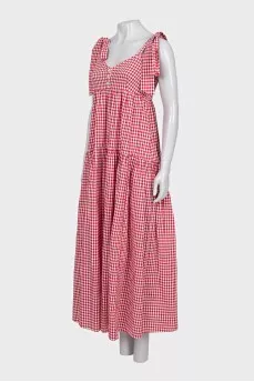 Red checkered sundress