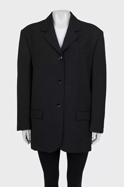 Black oversized jacket