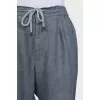Men's gray linen trousers