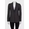 Gray jacket with wide stripes