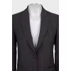 Gray jacket with wide stripes