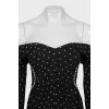 Embellished off-the-shoulder dress