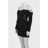 Embellished off-the-shoulder dress