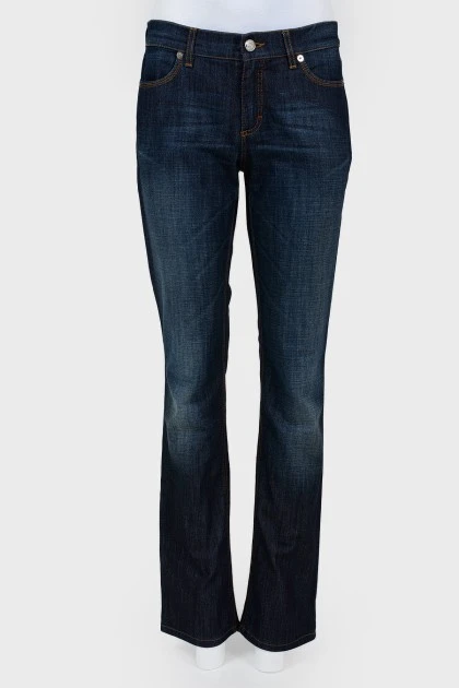 High landing jeans straight