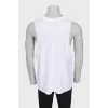Men's oversized tank top with signature print