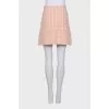 Pink skirt with patch pockets