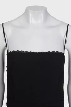 Black dress with ties at the back