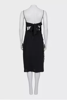 Black dress with ties at the back