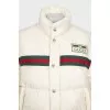White down jacket with detachable sleeves