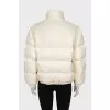 White down jacket with detachable sleeves