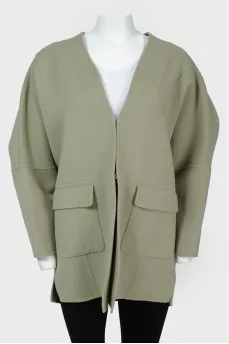 Loose blazer with slits