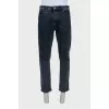 Men's straight mid-rise jeans