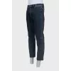 Men's straight mid-rise jeans