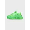 Green Triple S sneakers
