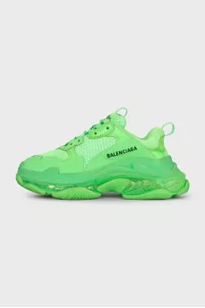 Кроссовки зеленого цвета Triple S