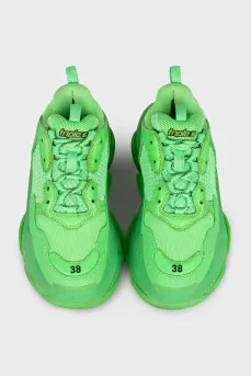 Кроссовки зеленого цвета Triple S