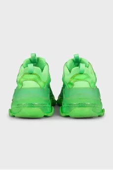 Кроссовки зеленого цвета Triple S