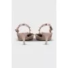 Leather shoes with signature Rockstud embellishment