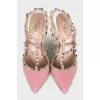 Pink leather Rockstud shoes