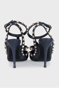 Слингбэки из кожи с шипами Rockstud