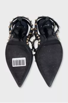 Слингбэки из кожи с шипами Rockstud