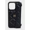 Quilted Leather Case for iPhone 15 Pro Max