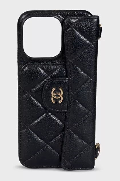 Quilted Leather Case for iPhone 15 Pro Max