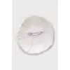 Camellia brooch with crystals