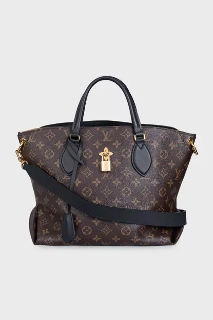 Flower tote in signature print