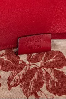 Red bag with Dionysus decor