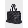 Чорна шкіряна сумка Rockstud