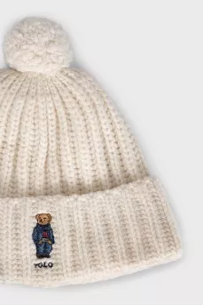 Men's knitted hat with embroidery