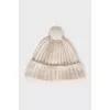 Men's knitted hat with embroidery
