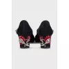 Black Mary Janes with rhinestones