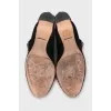 Black Mary Janes with rhinestones
