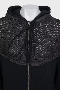 Merino wool and cashmere cardigan