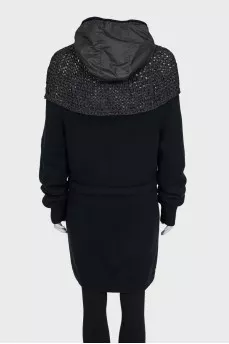 Merino wool and cashmere cardigan