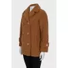Short brown teddy coat