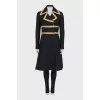 Fitted coat with accent buttons