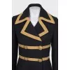Fitted coat with accent buttons