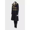 Fitted coat with accent buttons