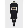 Fitted coat with accent buttons