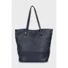 Citadine embossed leather bag