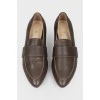 Loafers brown with pointed toes